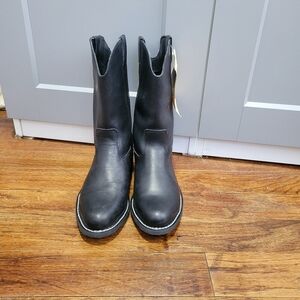 Women's Black Leather Boots